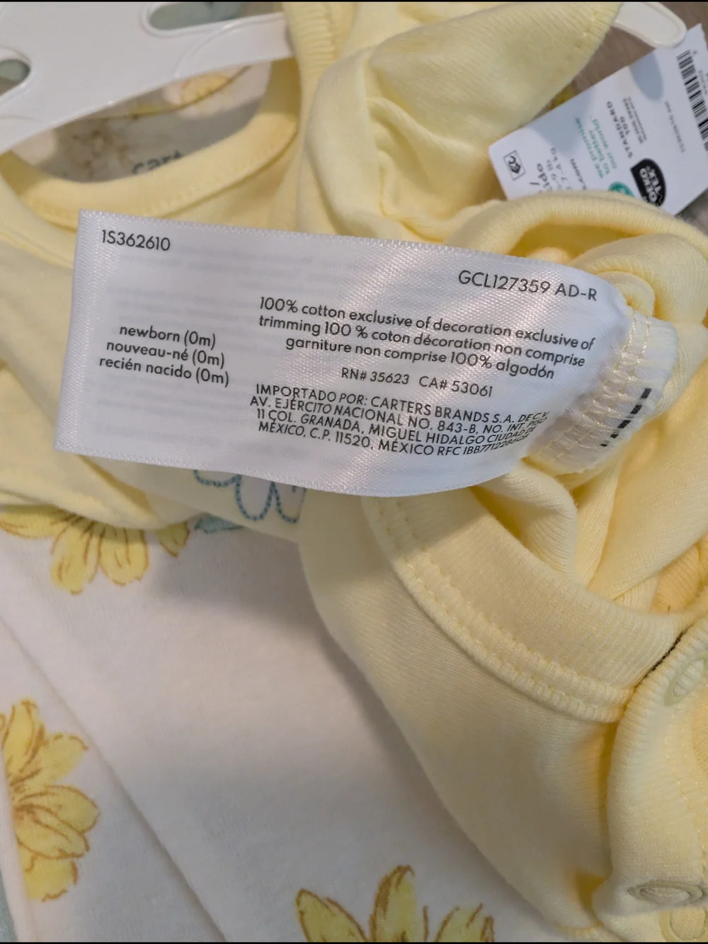 Carter's Colorful Floral Short-Sleeve Baby Bodysuits Pack of 5